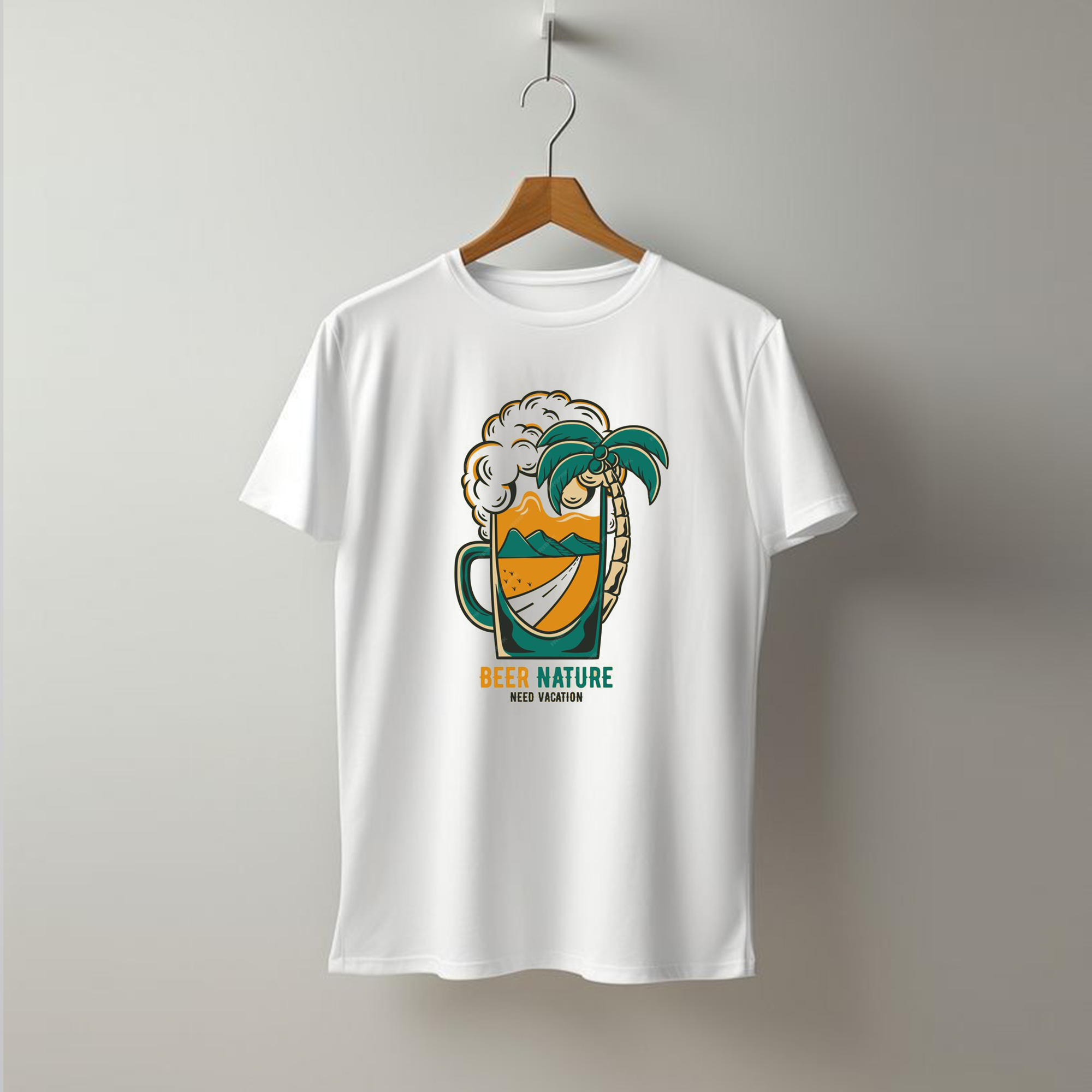 Couples Vacation Love Printed Pure Cotton White T-shirts