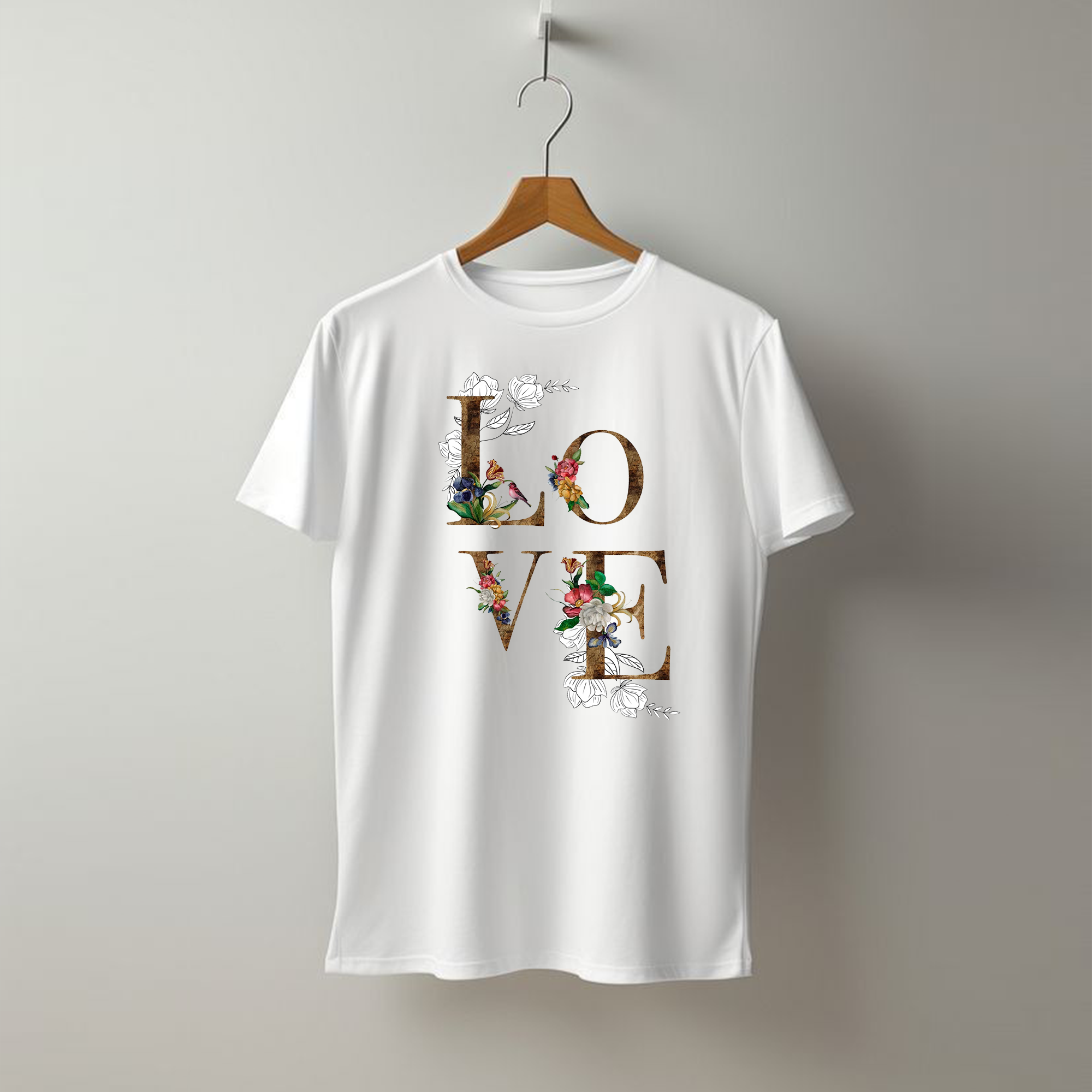 Couples Love Printed Pure Cotton White T-shirts