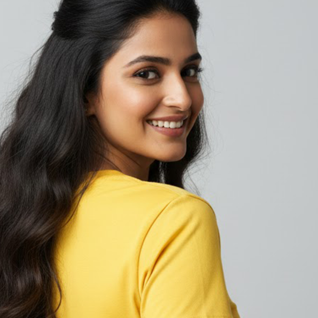 Women's Plain Yellow T-shirt Pure Cotton