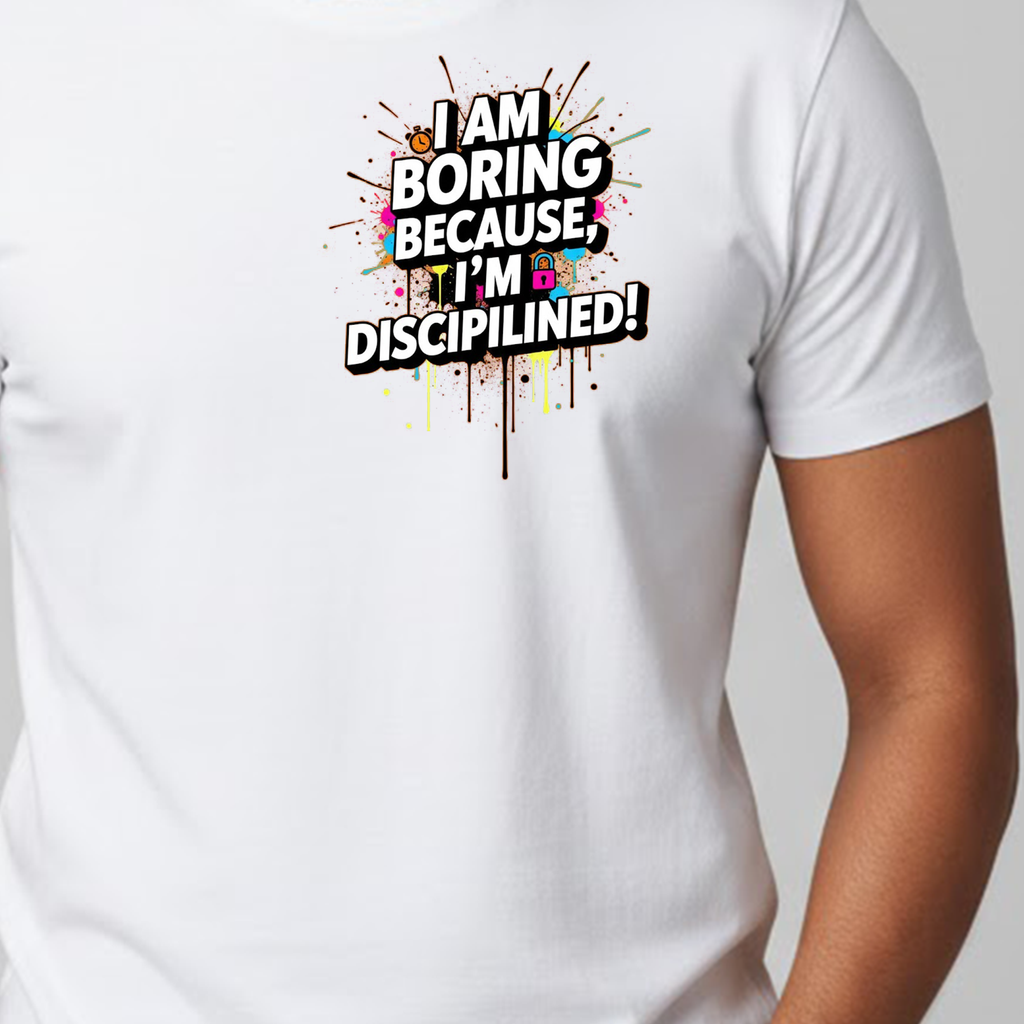 Men's Soft Pure Cotton Printed Round Neck Half Sleeve White T-shirt