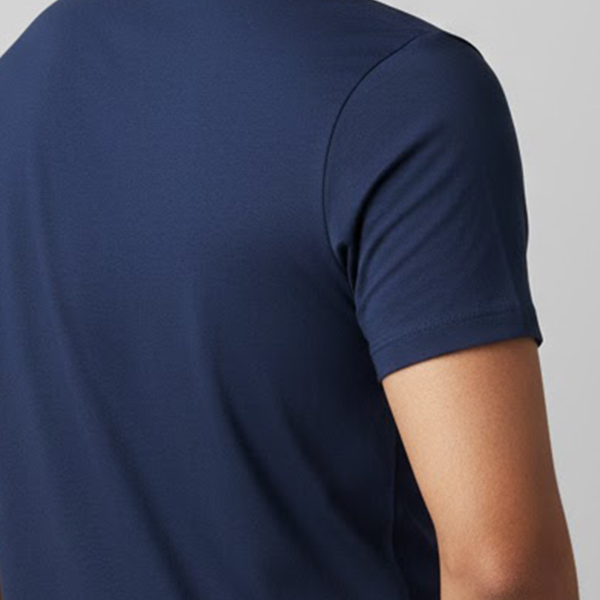 Soft Pure Cotton Round Neck Half Sleeve Navy Blue T-shirt